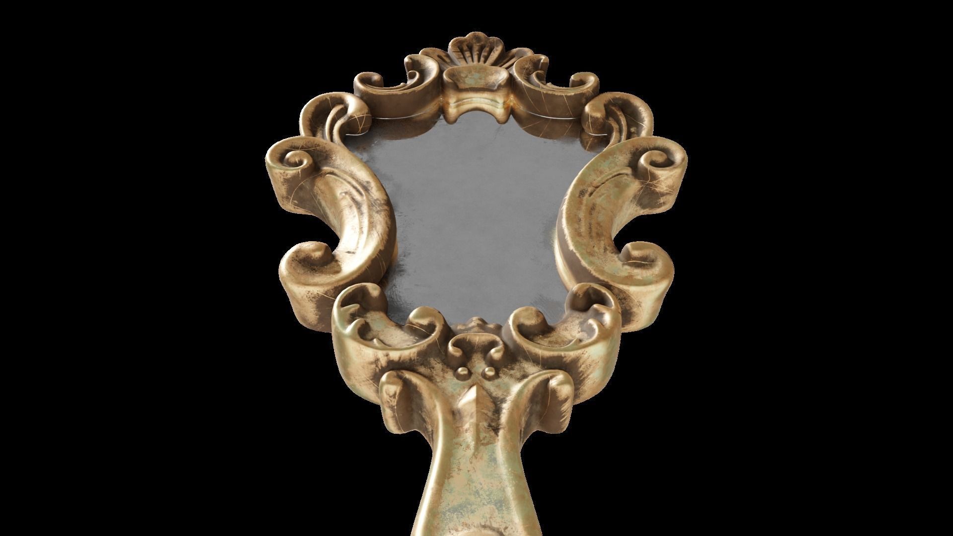 Hand Mirror 3D model_6