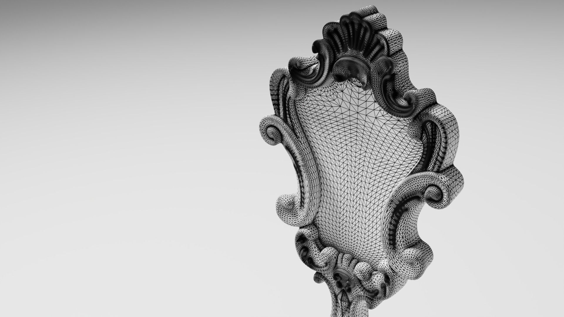 Hand Mirror 3D model_1