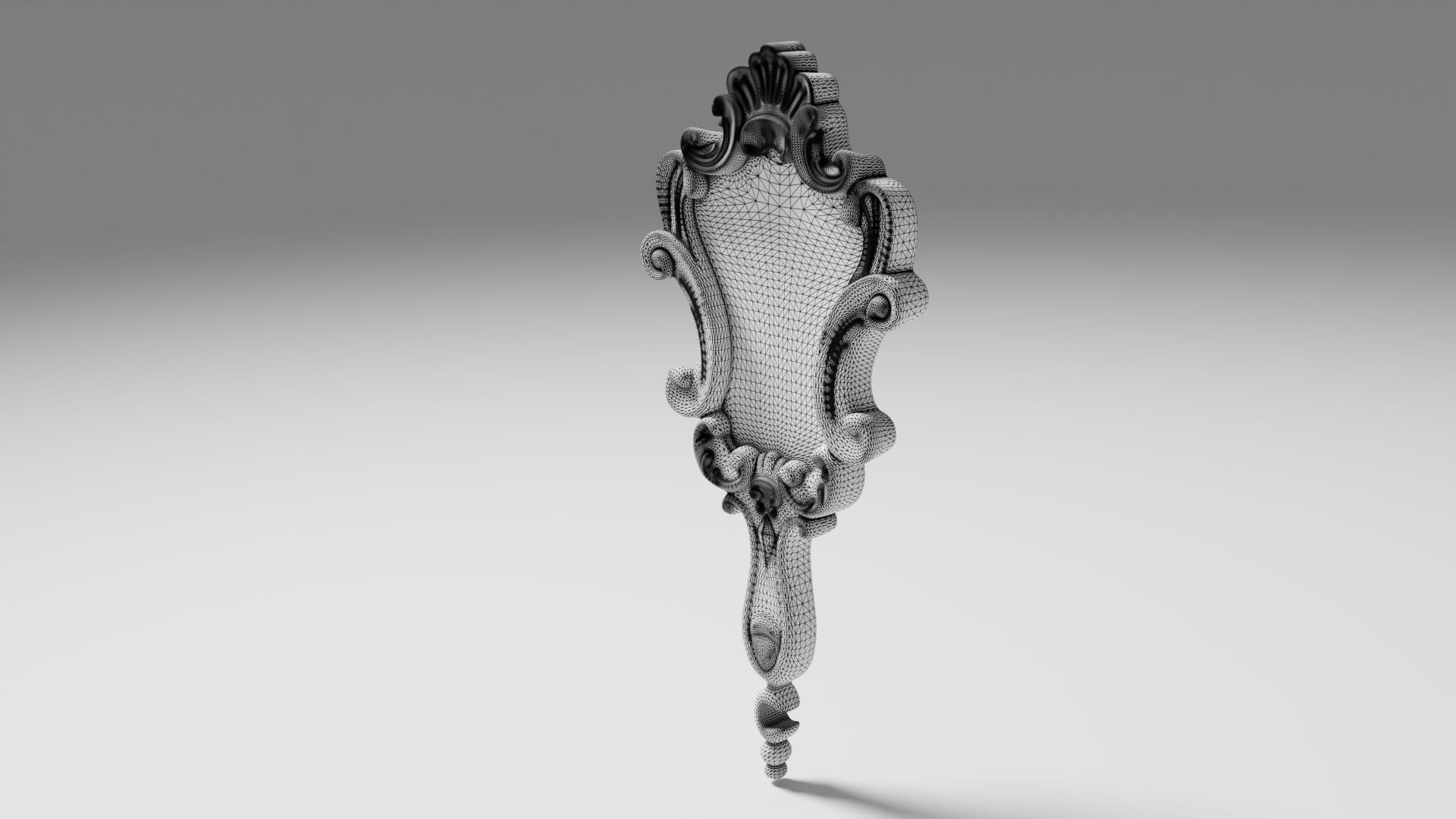 Hand Mirror 3D model_4
