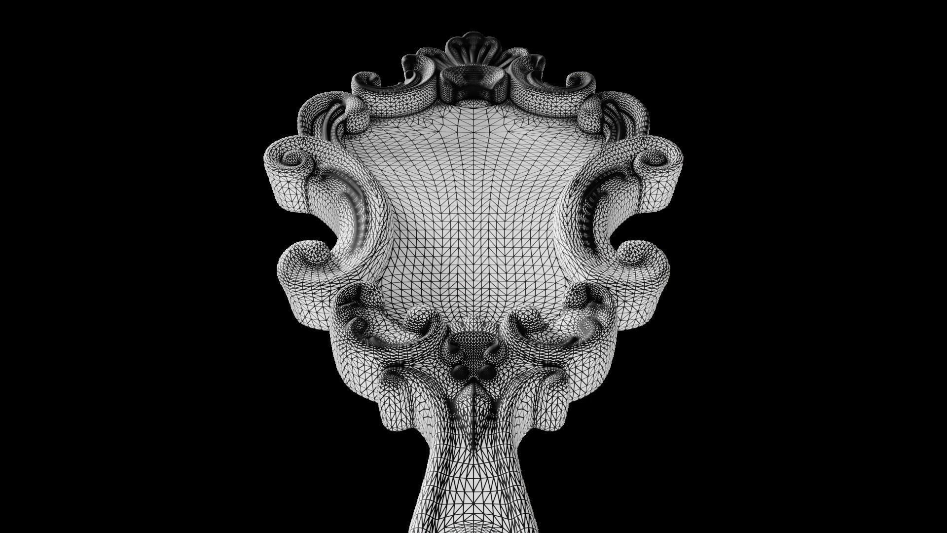 Hand Mirror 3D model_7