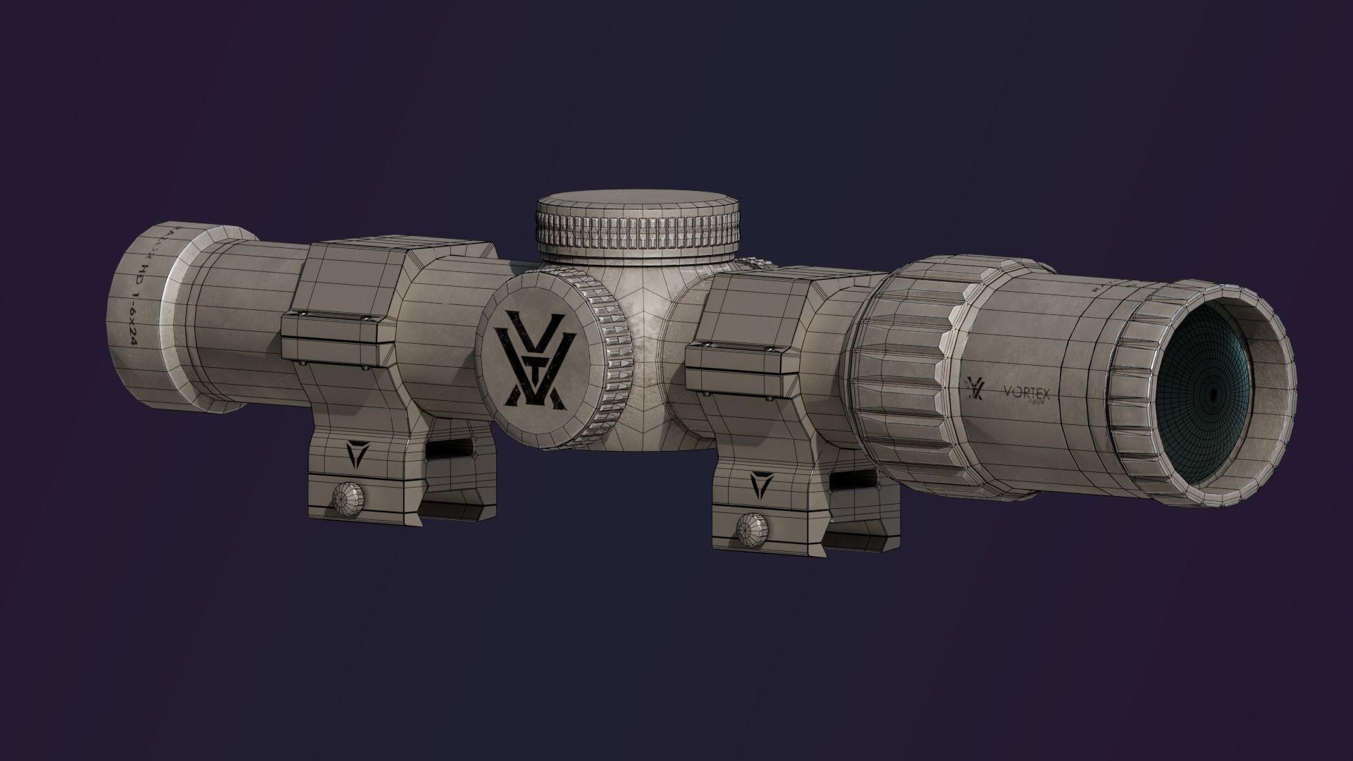 Vortex Razor HD III free VR / AR / low-poly 3D model | CGTrader