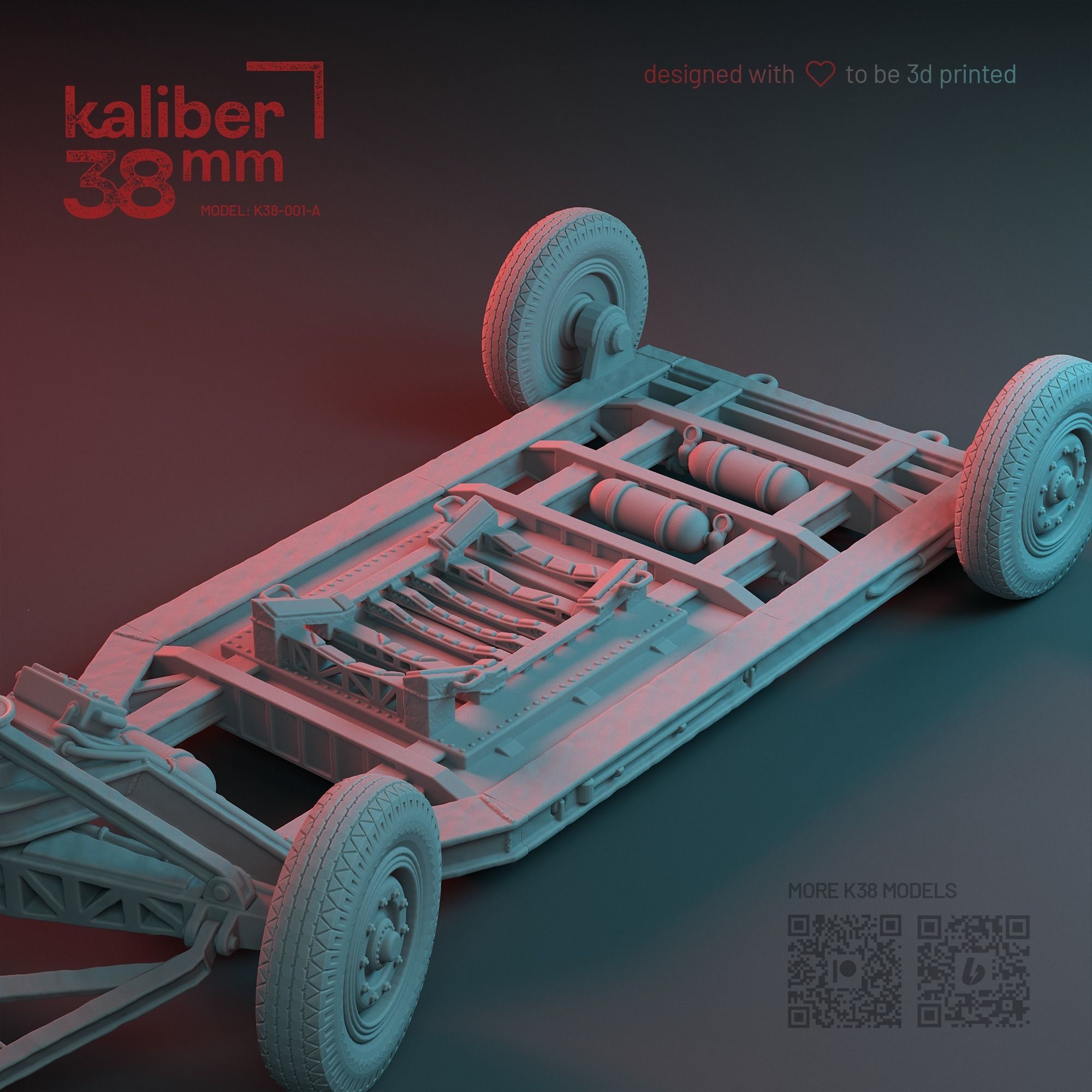 US MARK III A-BOMB FATMAN ON TRAILER - LEGACY EDITION - 3D print model_8