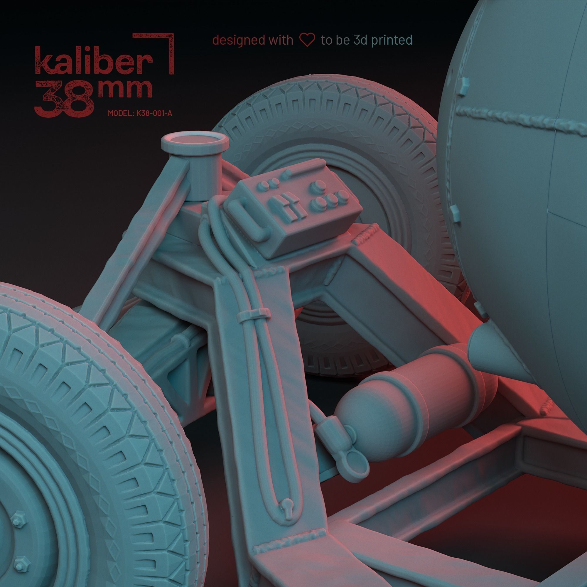 US MARK III A-BOMB FATMAN ON TRAILER - LEGACY EDITION - 3D print model_7