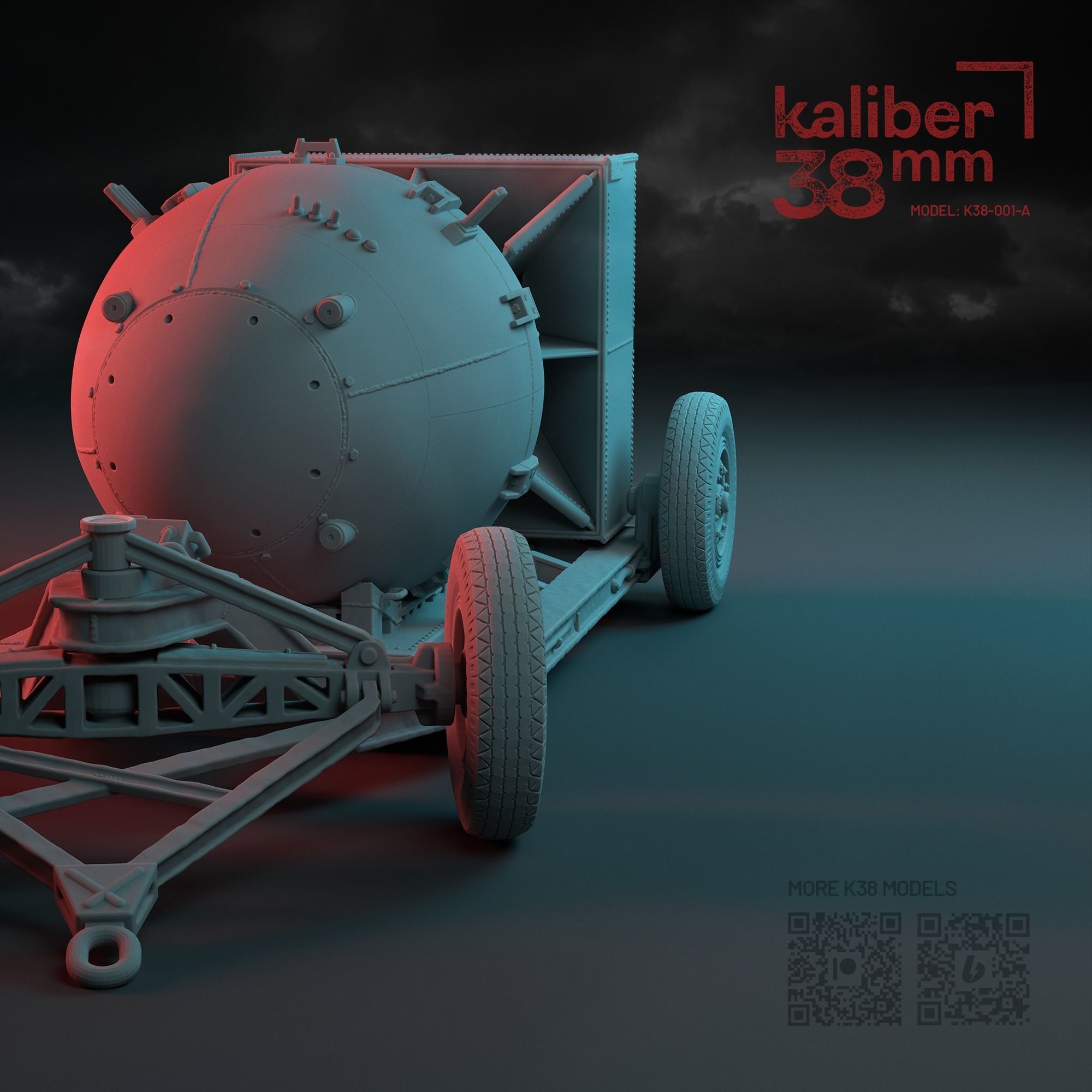 US MARK III A-BOMB FATMAN ON TRAILER - LEGACY EDITION - 3D print model_6