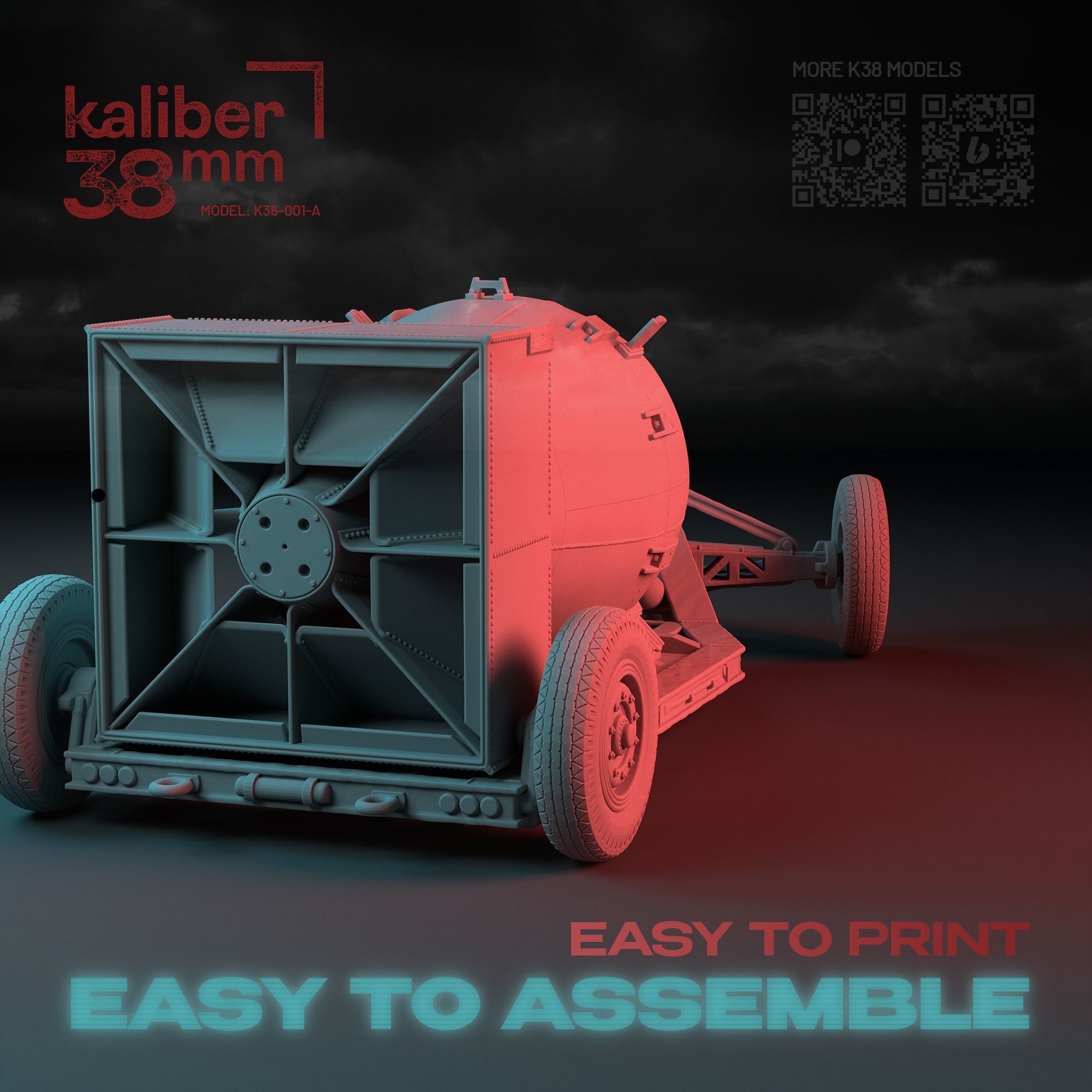 US MARK III A-BOMB FATMAN ON TRAILER - LEGACY EDITION - 3D print model_5