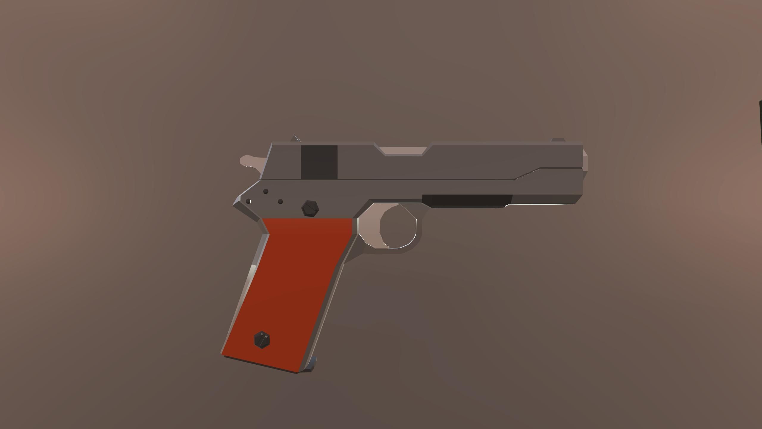 WWII Low Poly Weapons Pack Low-poly 3D model_3