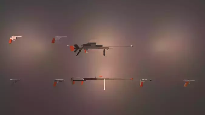 WWII Low Poly Weapons Pack