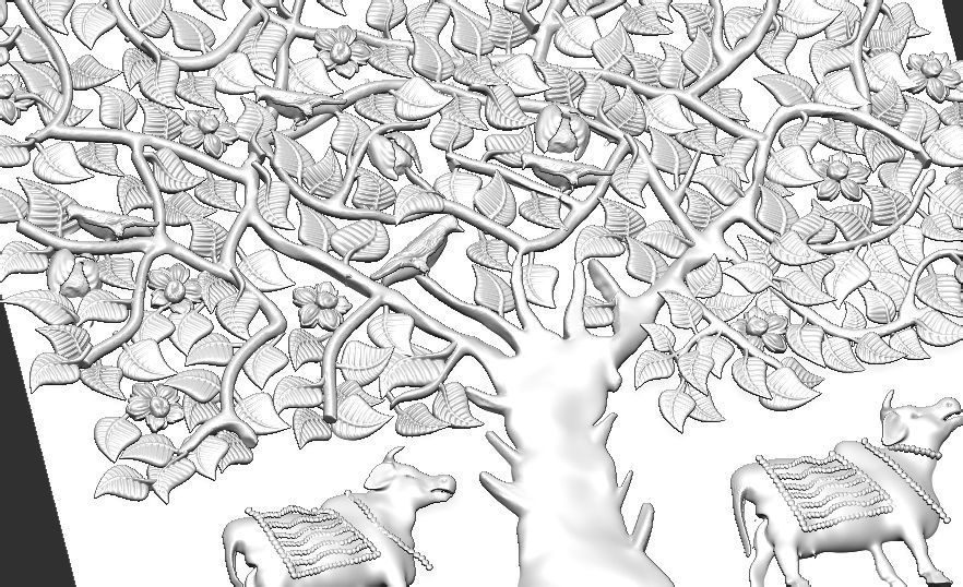  indian tree Wall Panel Indra Impex Shape Decorative Stone 3D print model_3