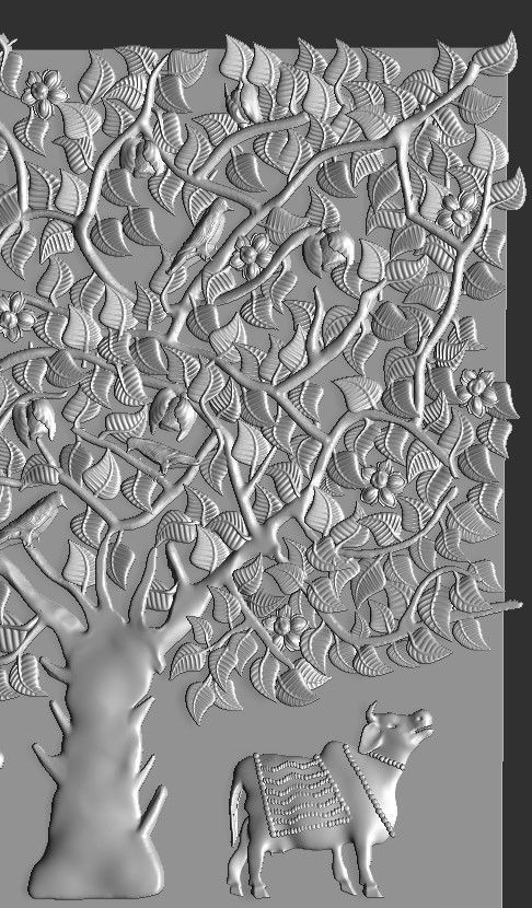  indian tree Wall Panel Indra Impex Shape Decorative Stone 3D print model_7