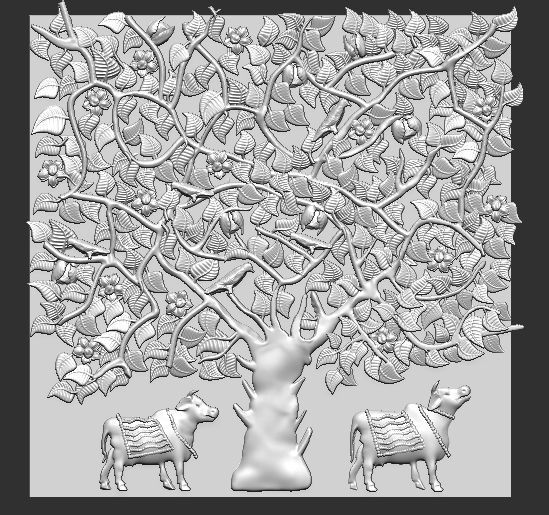  indian tree Wall Panel Indra Impex Shape Decorative Stone 3D print model_4