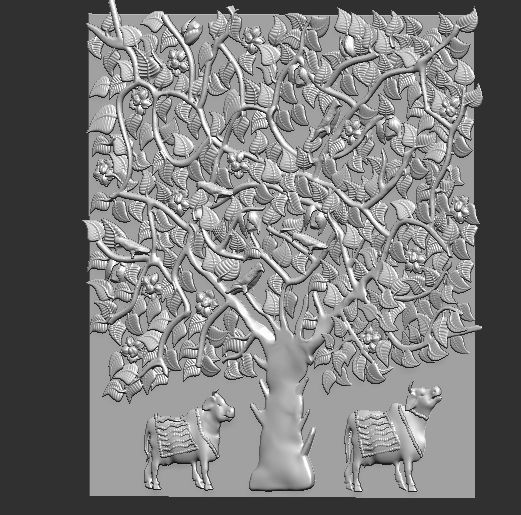  indian tree Wall Panel Indra Impex Shape Decorative Stone 3D print model_5