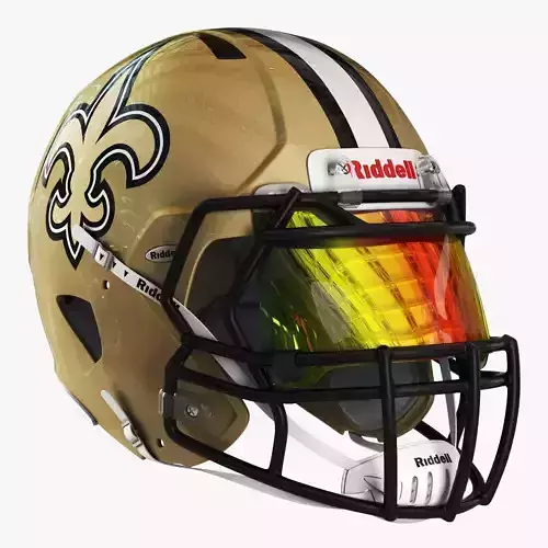 Riddell speed helmet new orleans saints