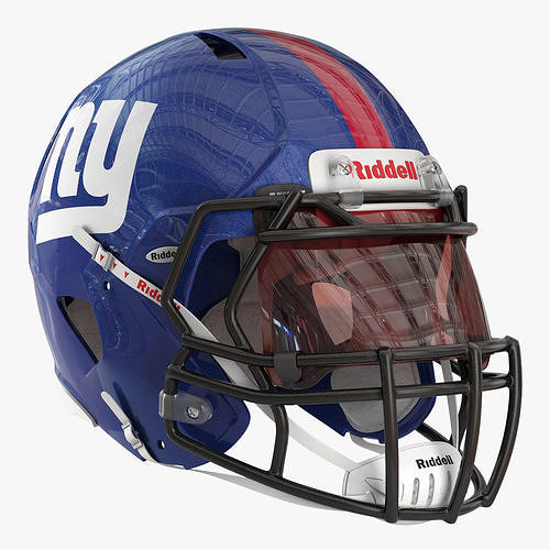 Riddell speed helmet new york giants 3D model