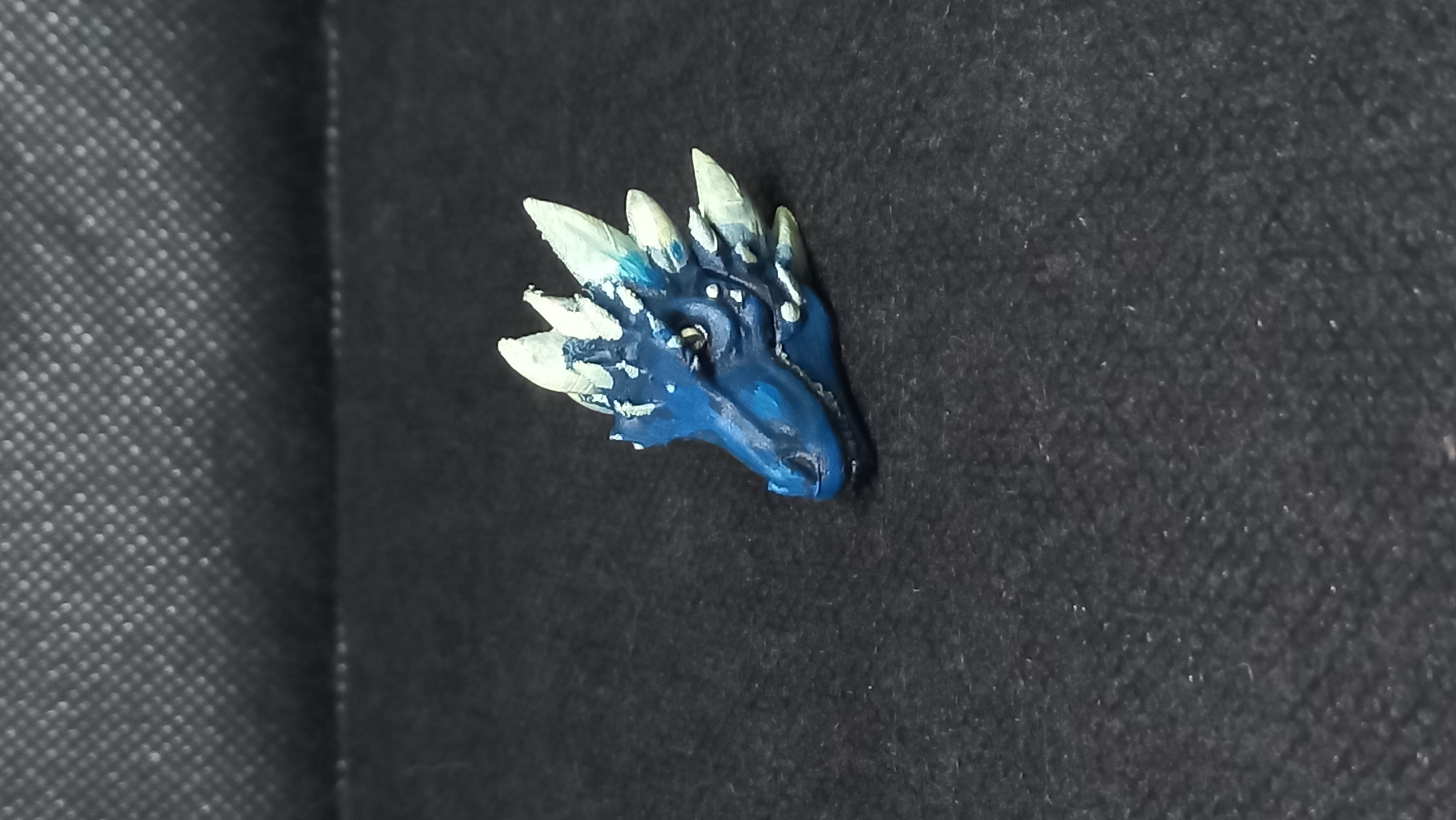 Dragon keychain Print in place No Supports 3D print model_8
