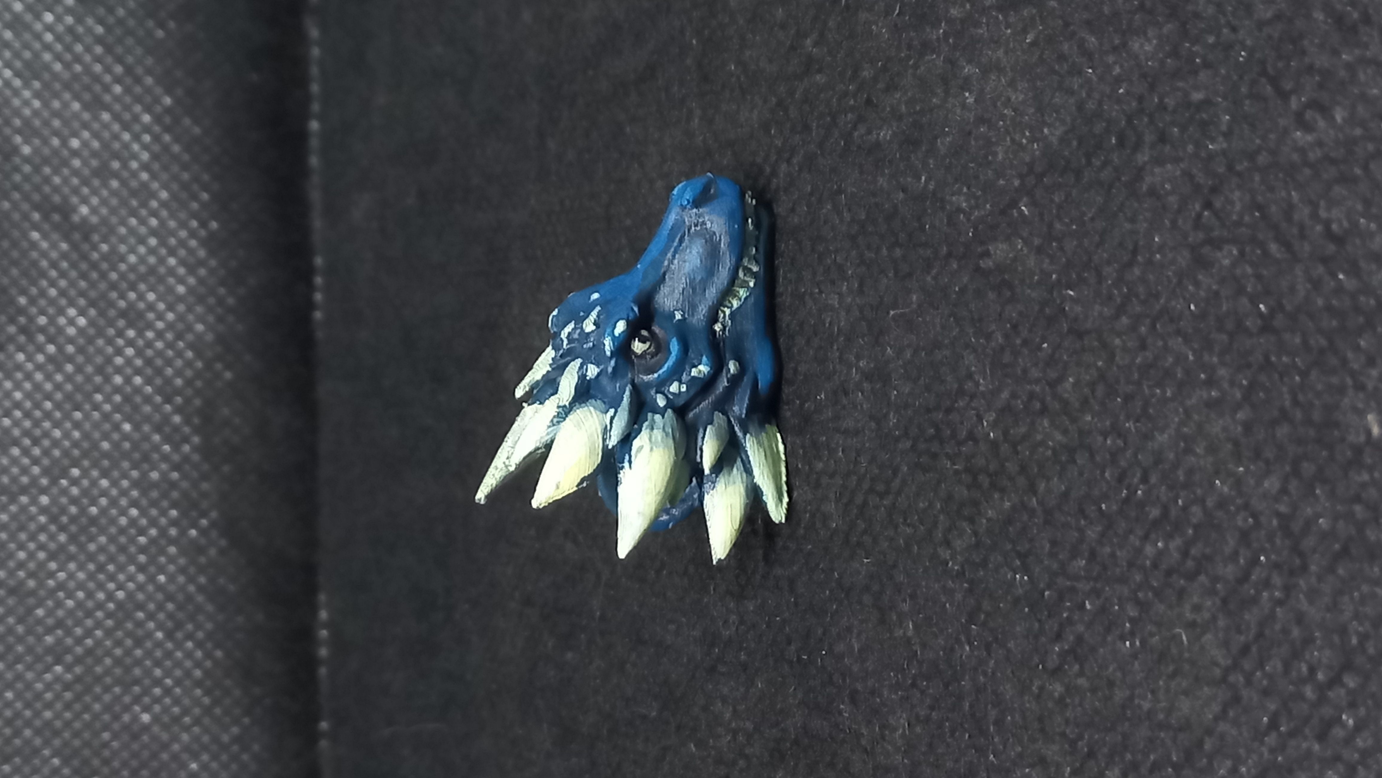 Dragon keychain Print in place No Supports 3D print model_3