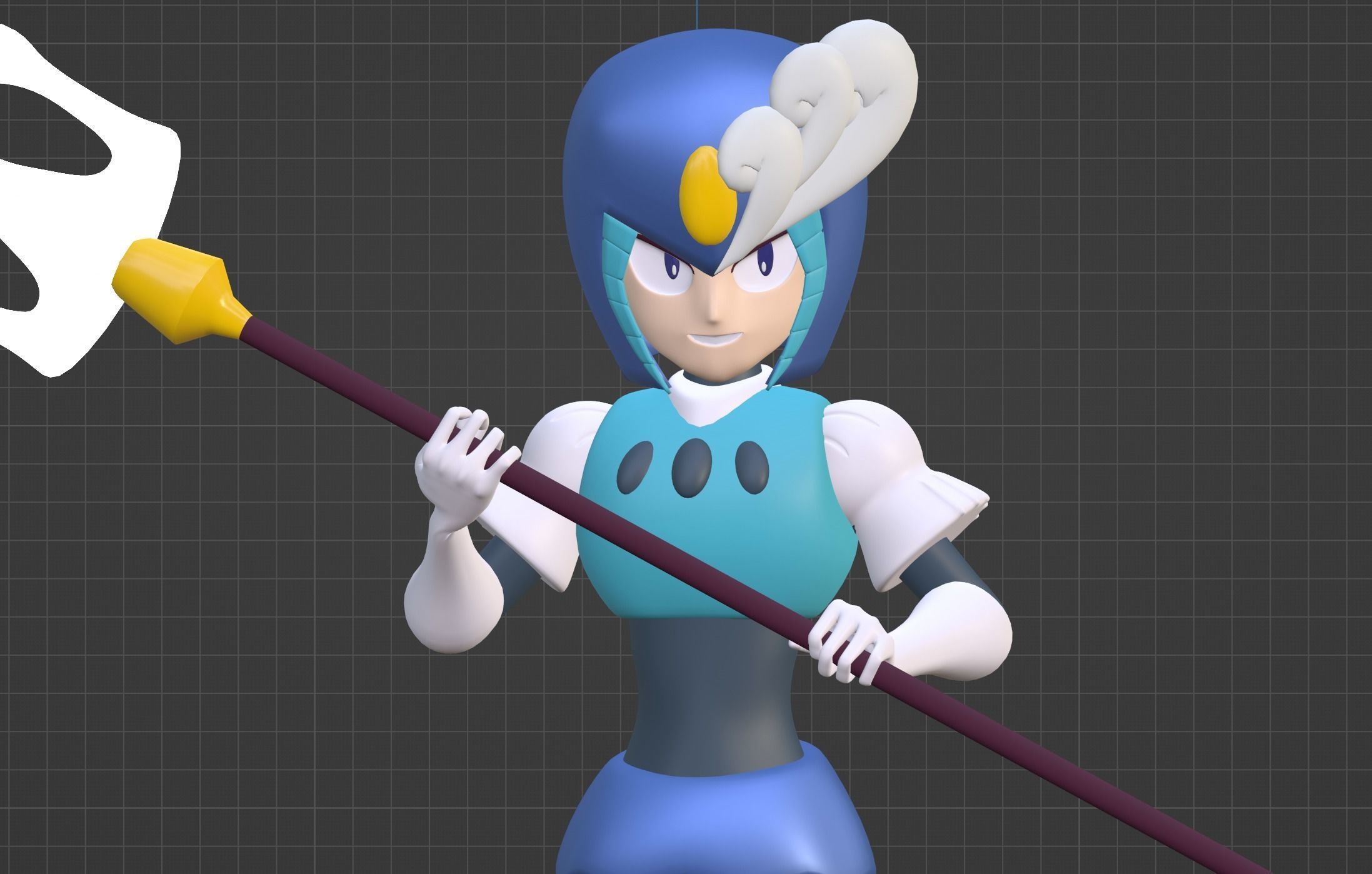 SplashWoman - Megaman 9 3D model_7