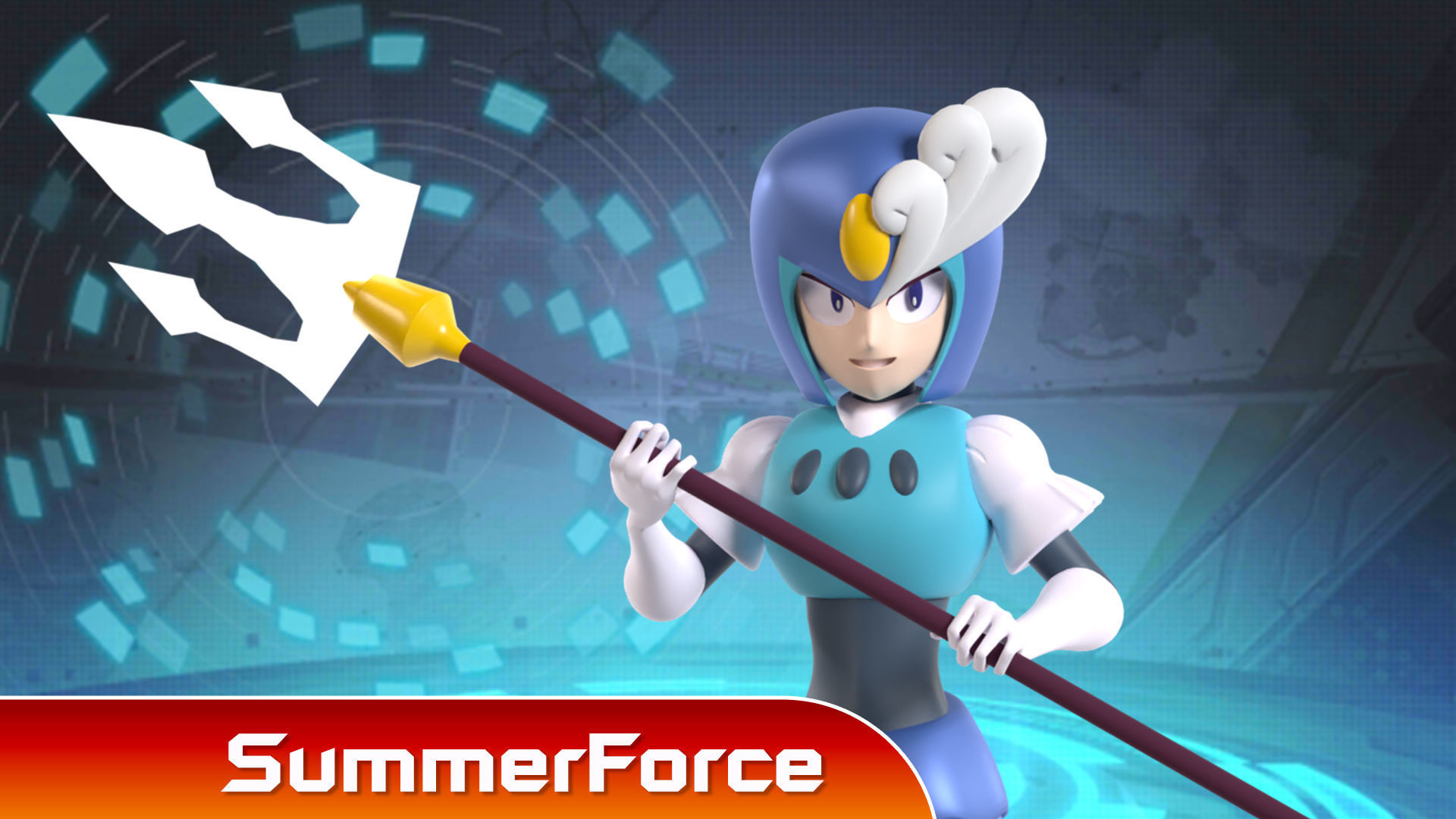 SplashWoman - Megaman 9 3D model_1