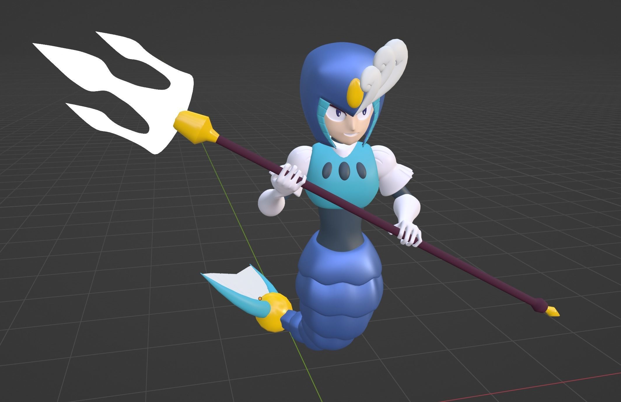 SplashWoman - Megaman 9 3D model_6