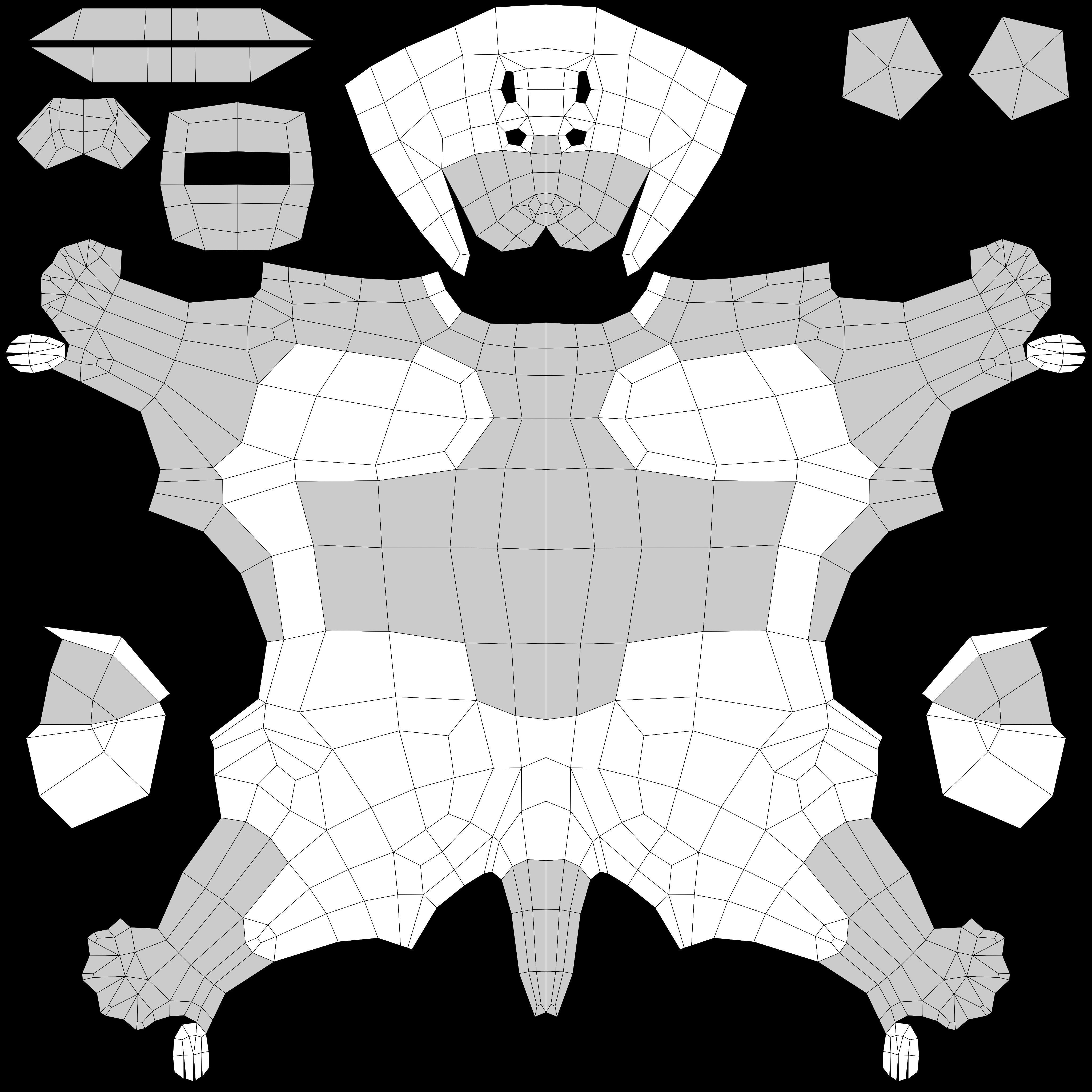 Beagle Dogs Pack Low-poly 3D model_7