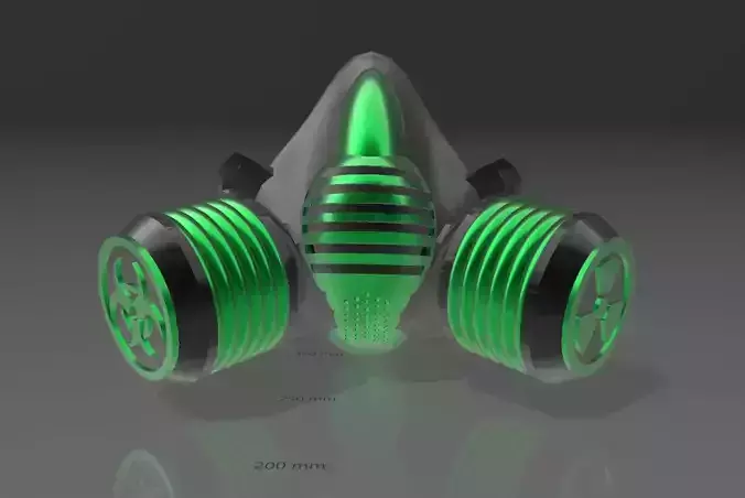 gas mask 3D print model
