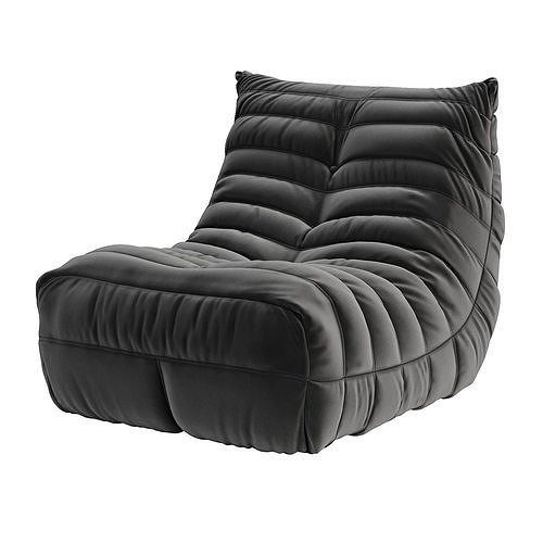 Armchair togo 3D model 7