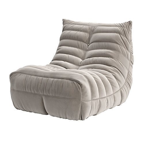 Armchair togo 3D model 3