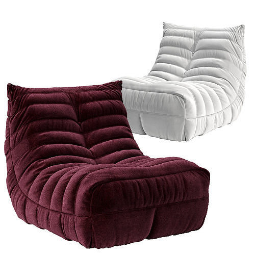 Armchair togo 3D model 2