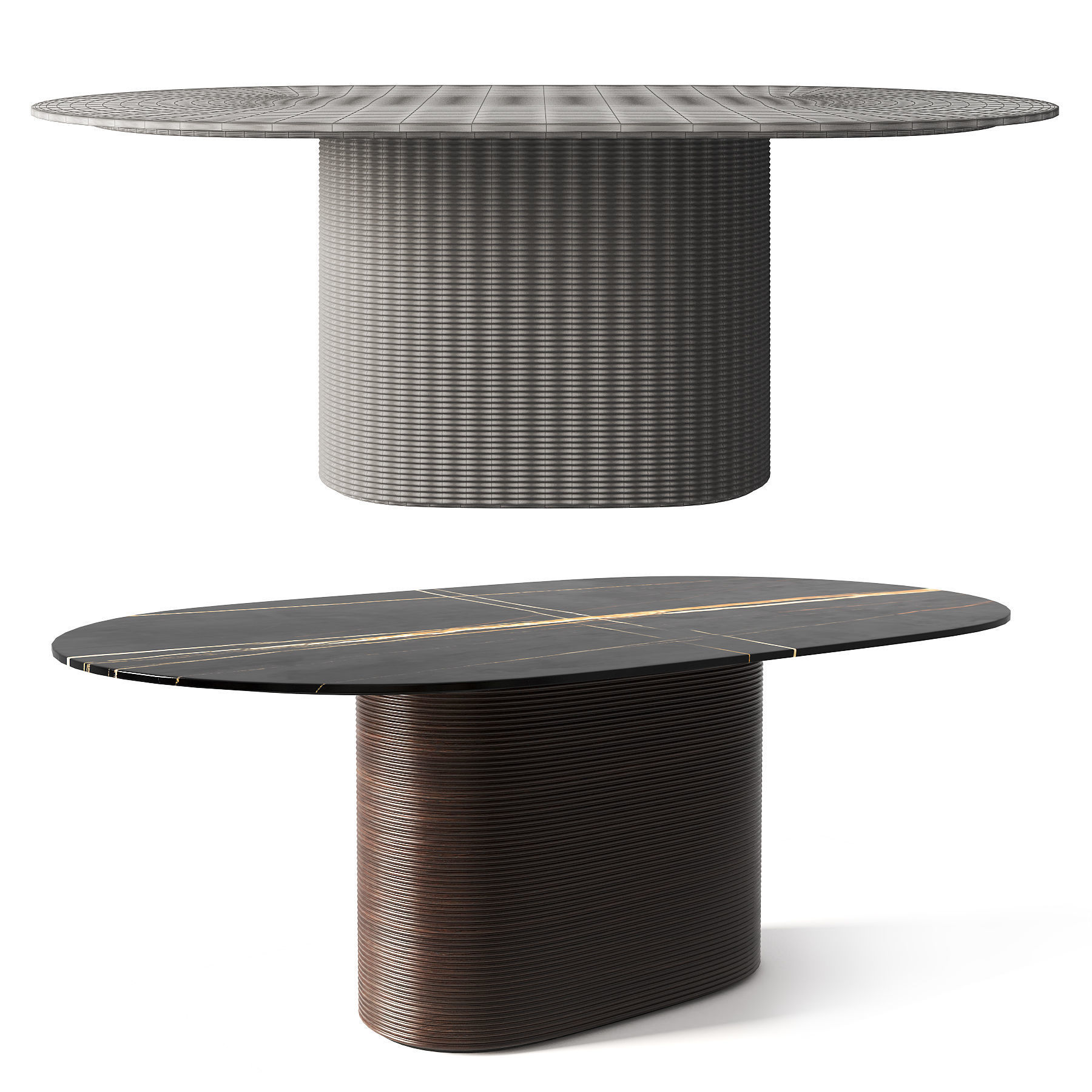MillamilIi vs  Waves Dining Table size M 3D model_1