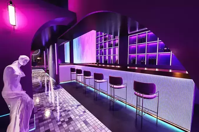 Linear design wine hall