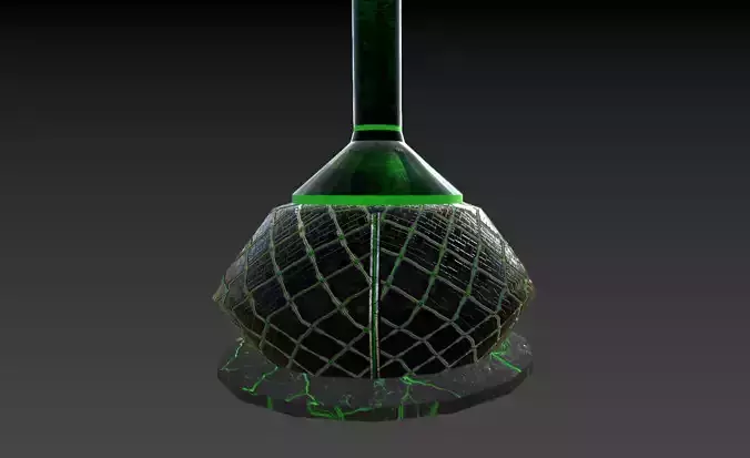 A spacey looking vase or bottle