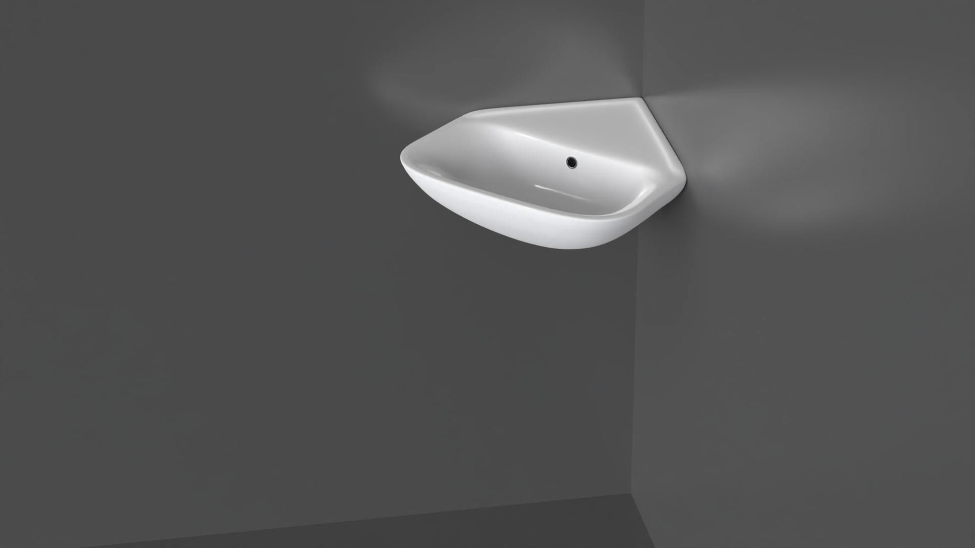 Corner Sink 10 3D model_2