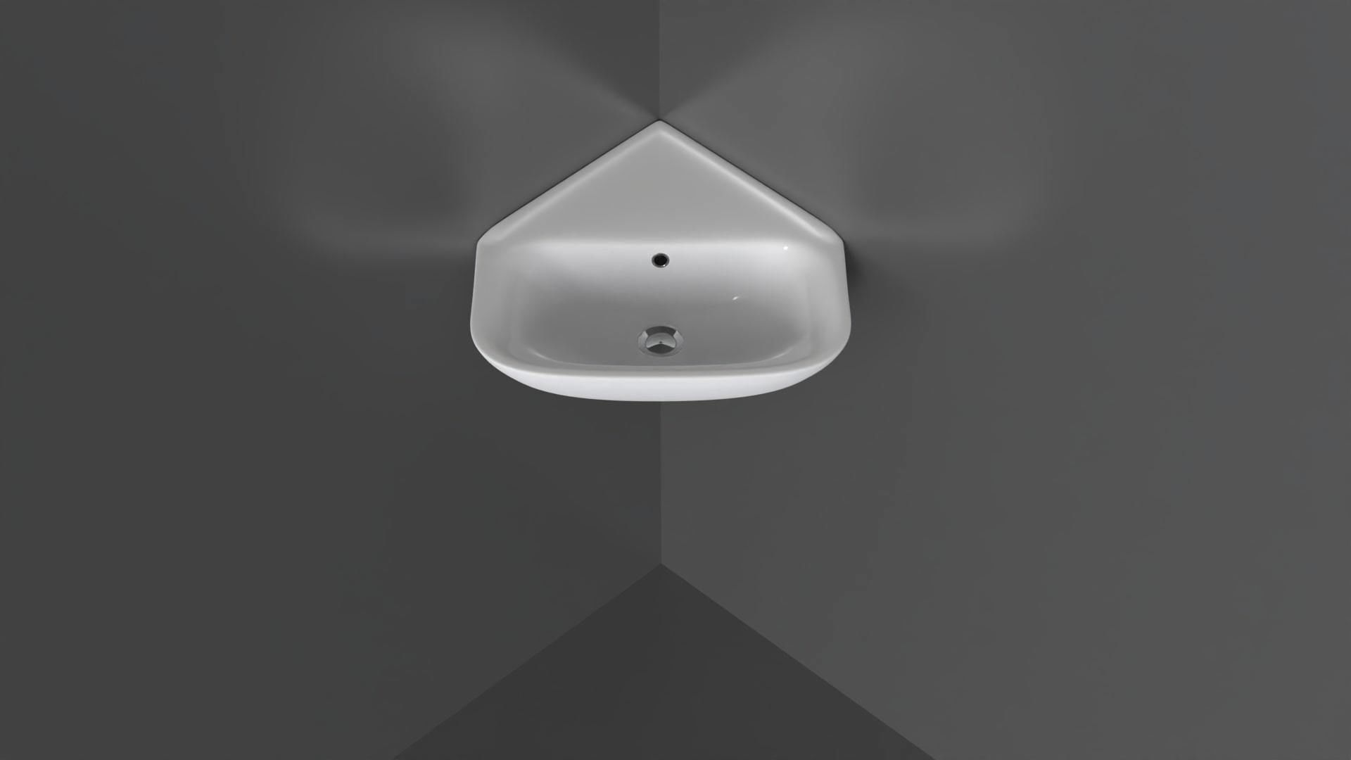 Corner Sink 10 3D model_4