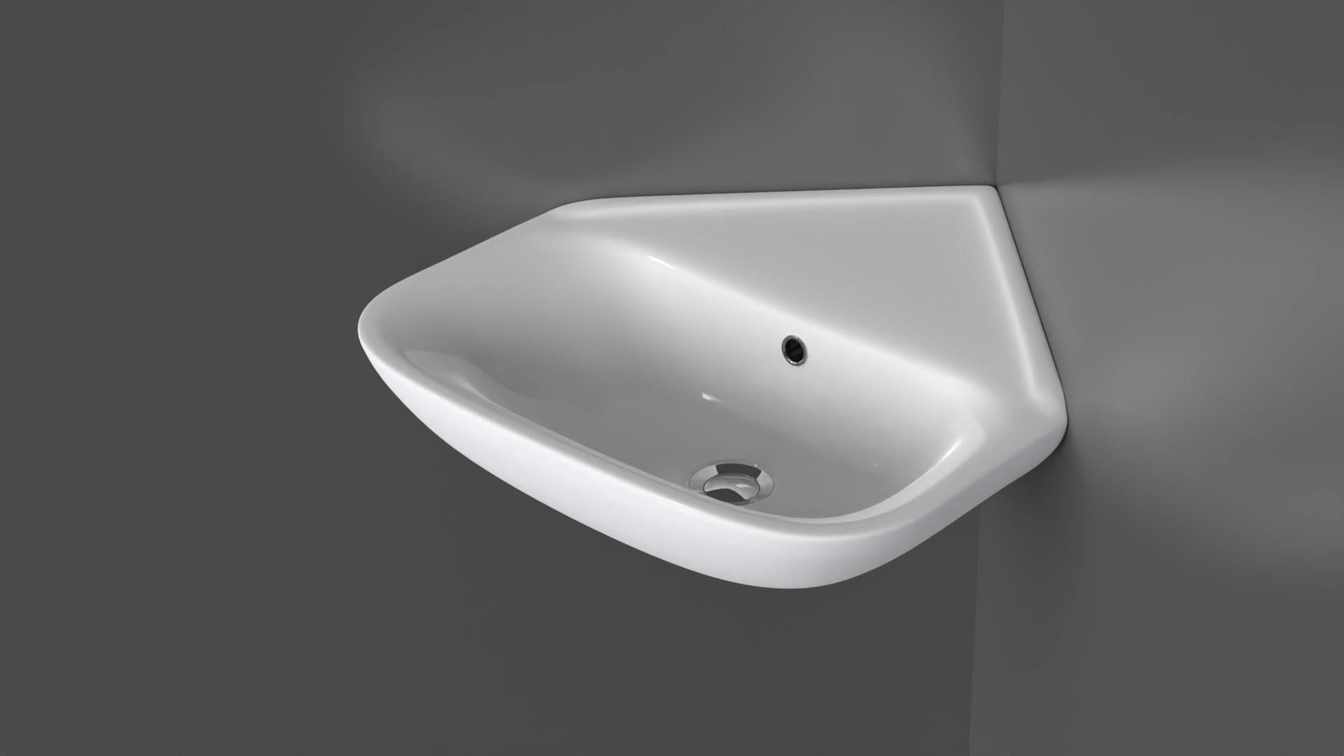 Corner Sink 10 3D model_7
