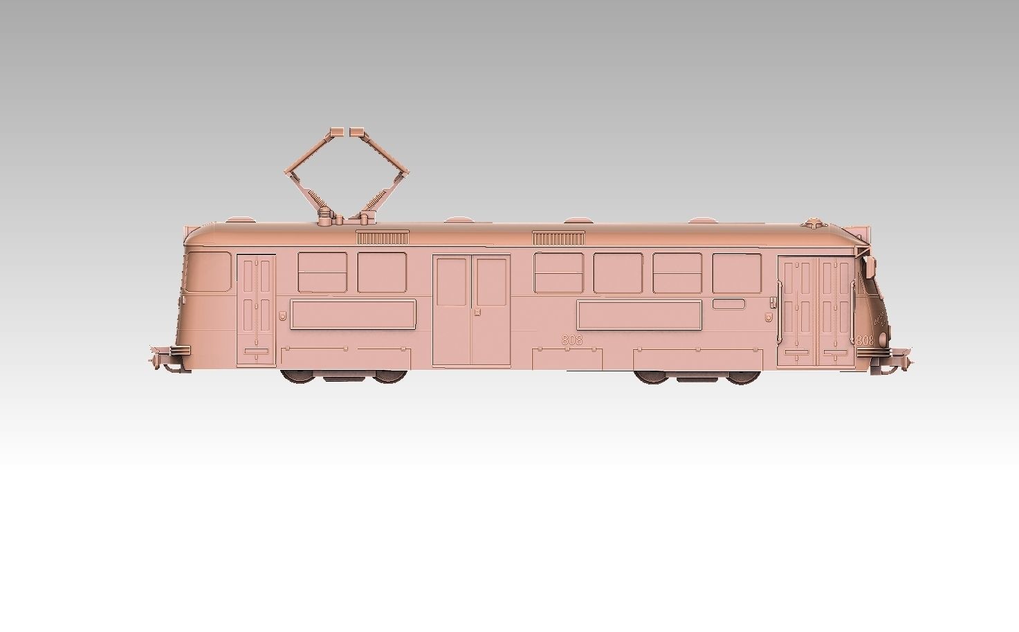 Swedish M29 Tram 3D print model_17