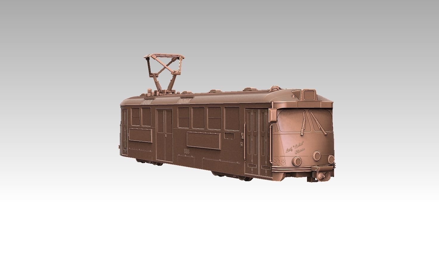 Swedish M29 Tram 3D print model_16
