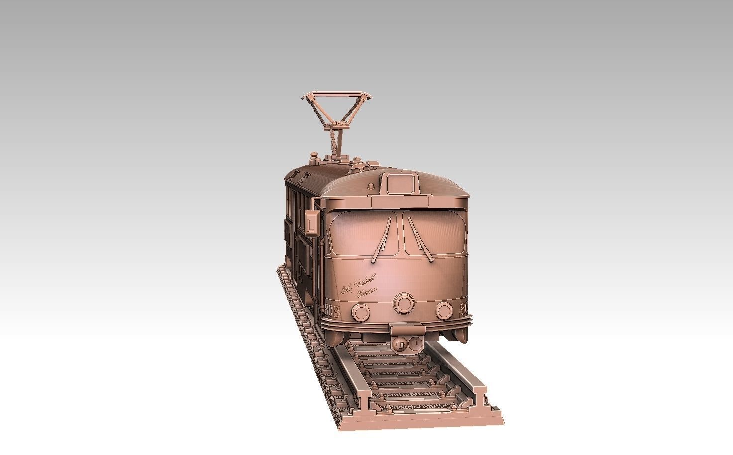 Swedish M29 Tram 3D print model_10