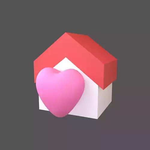 Home With Heart Icon v1 001