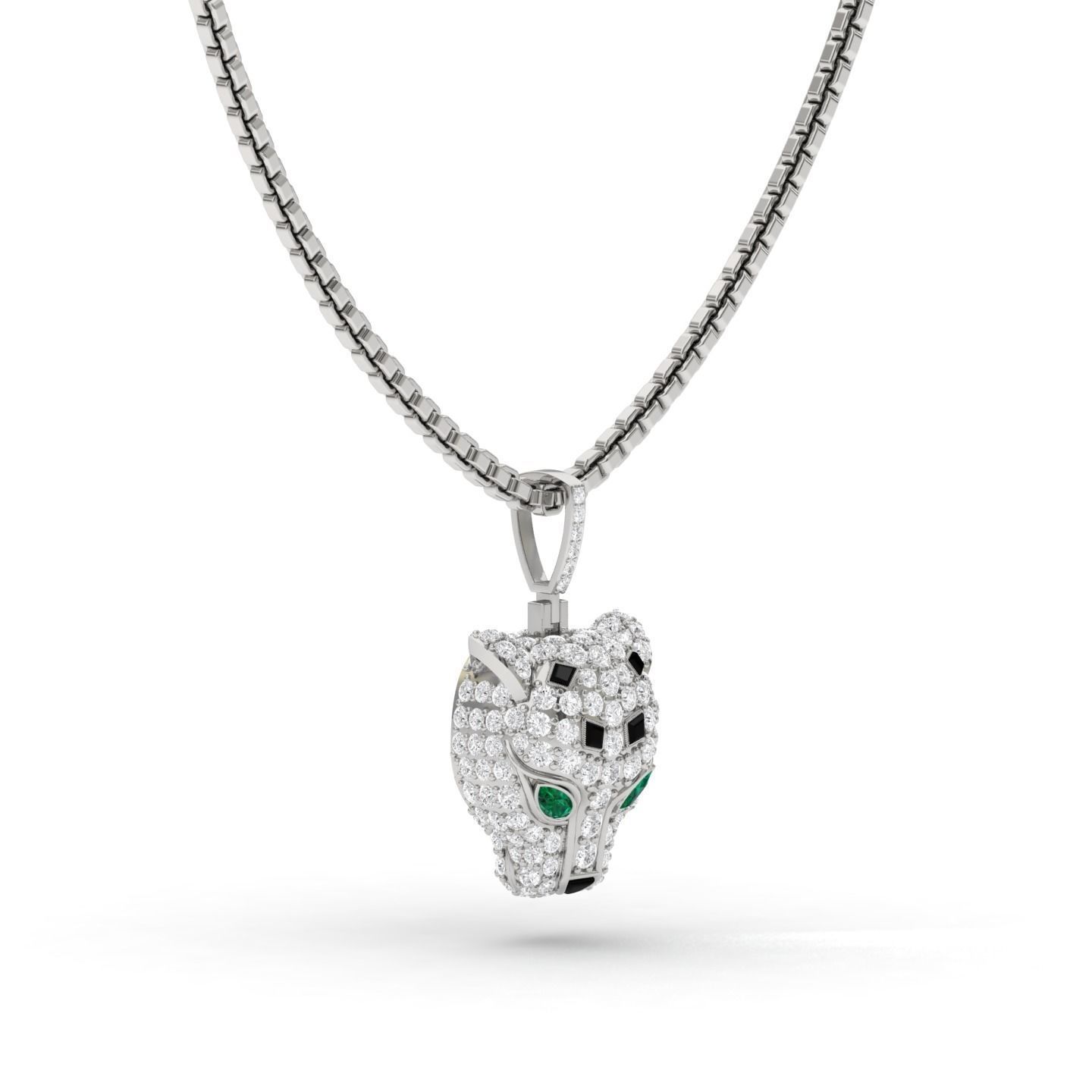 Panther Pendant 3D print model_1