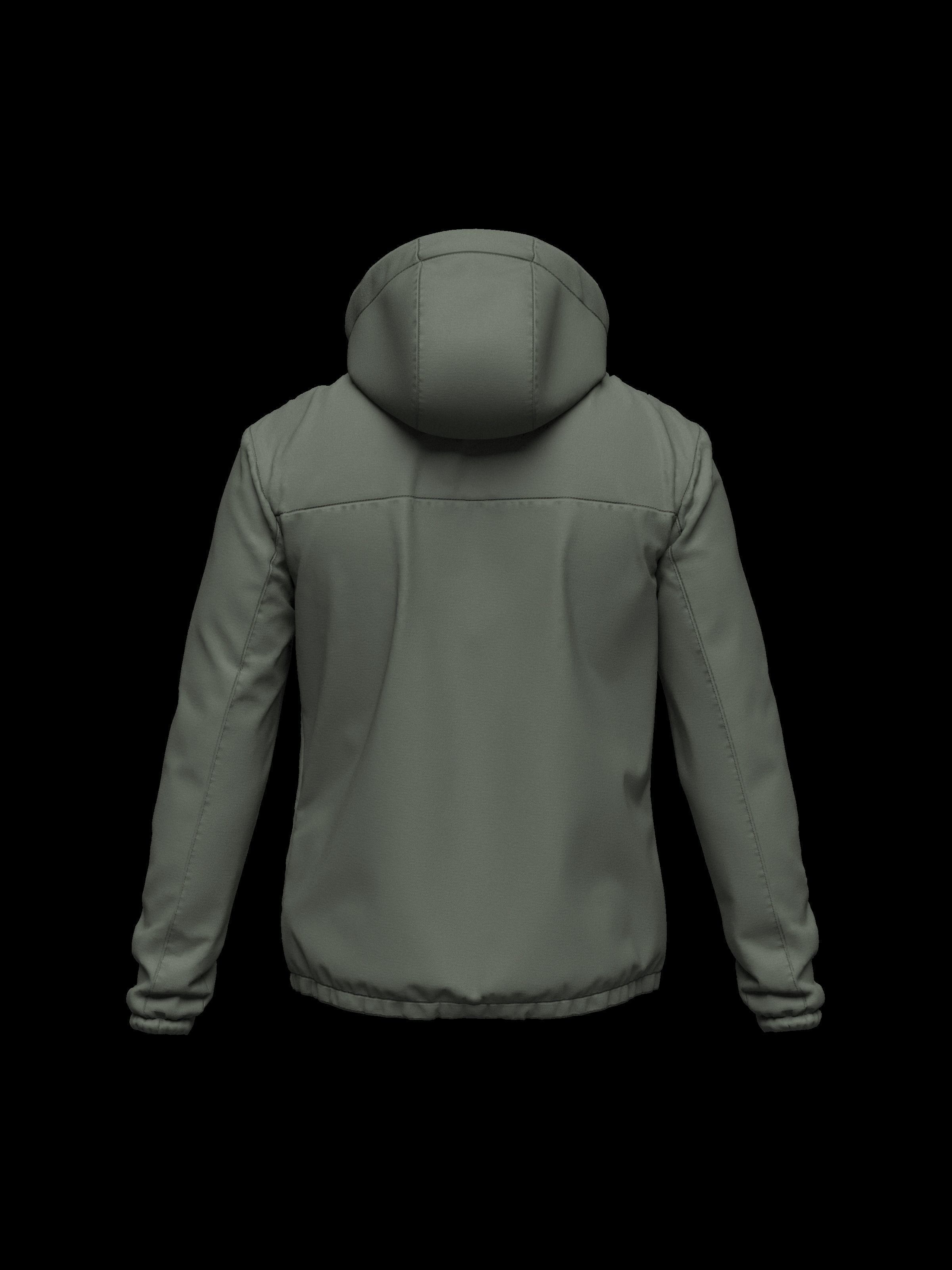 Mens WInd Jacket  3D model_9