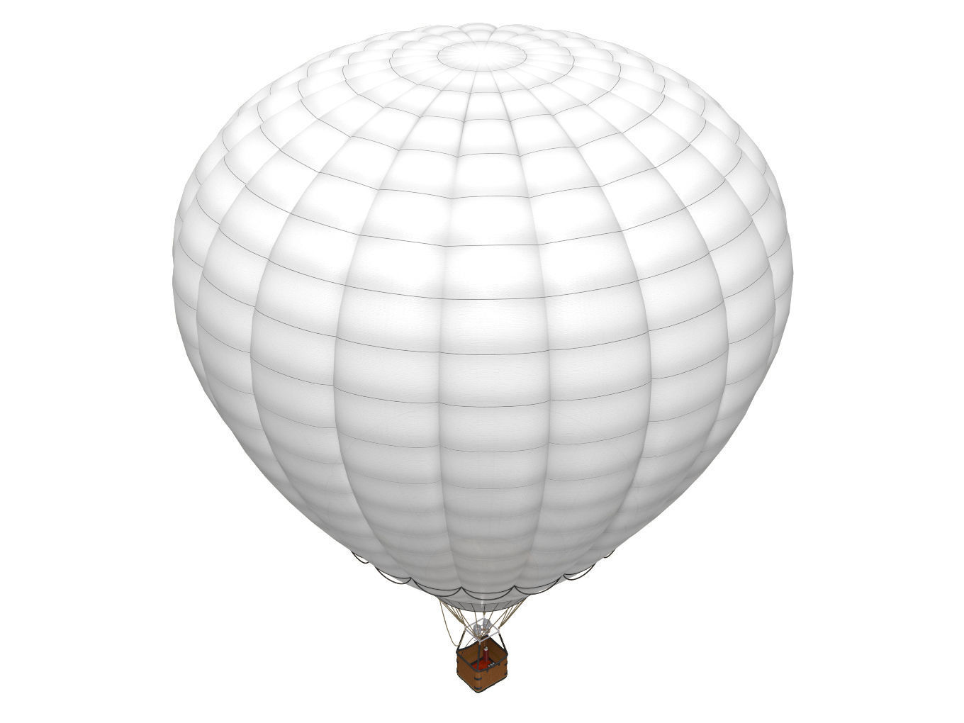 hot air balloon 3D model_3