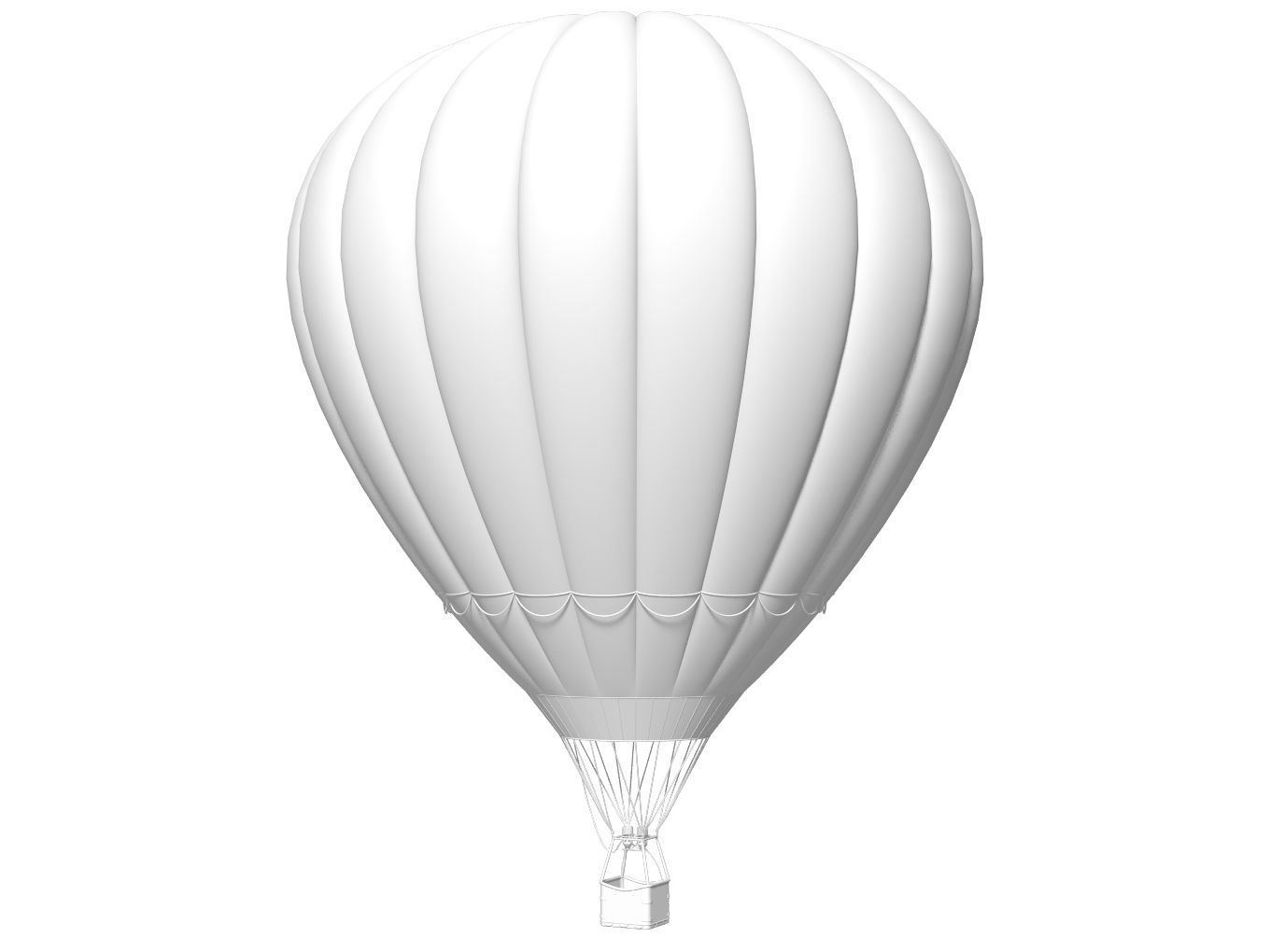 hot air balloon 3D model_9