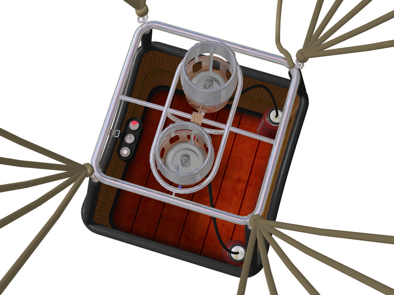 hot air balloon 3D model_8