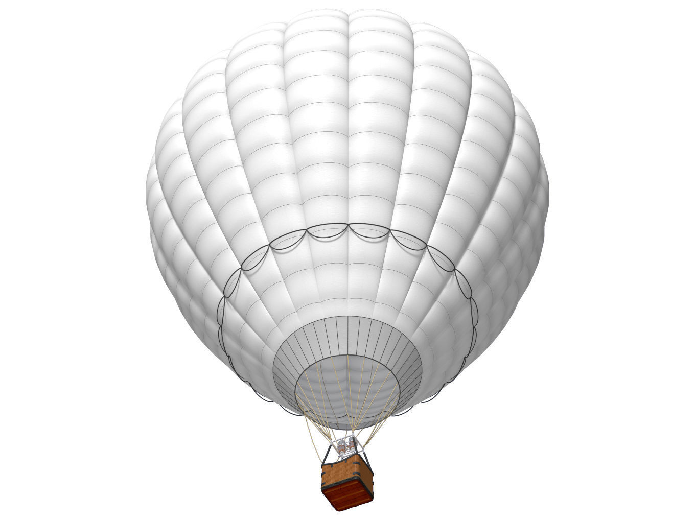 hot air balloon 3D model_1