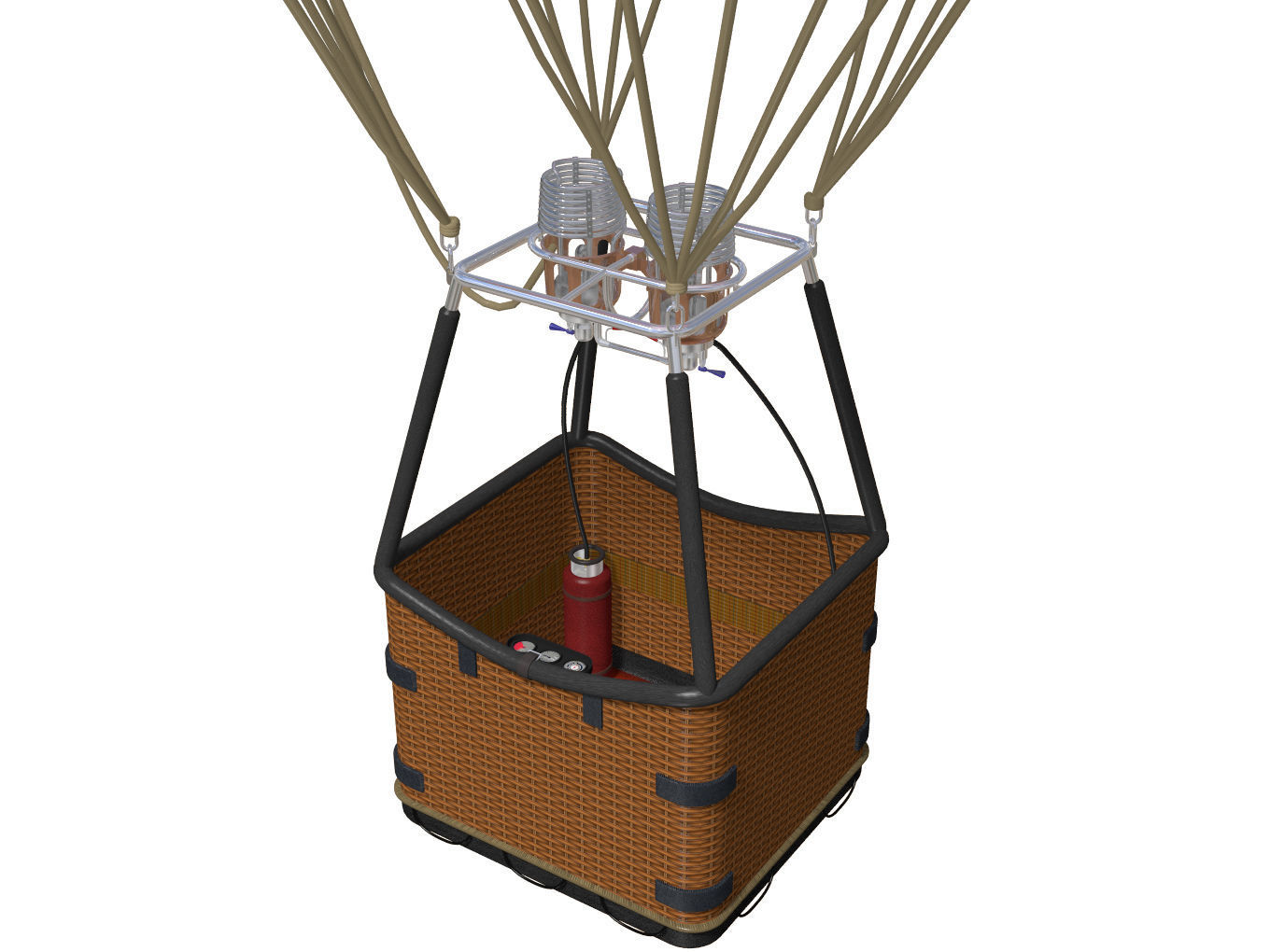 hot air balloon 3D model_7
