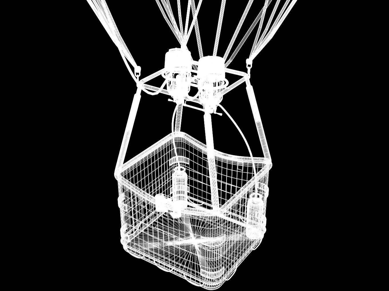 hot air balloon 3D model_11