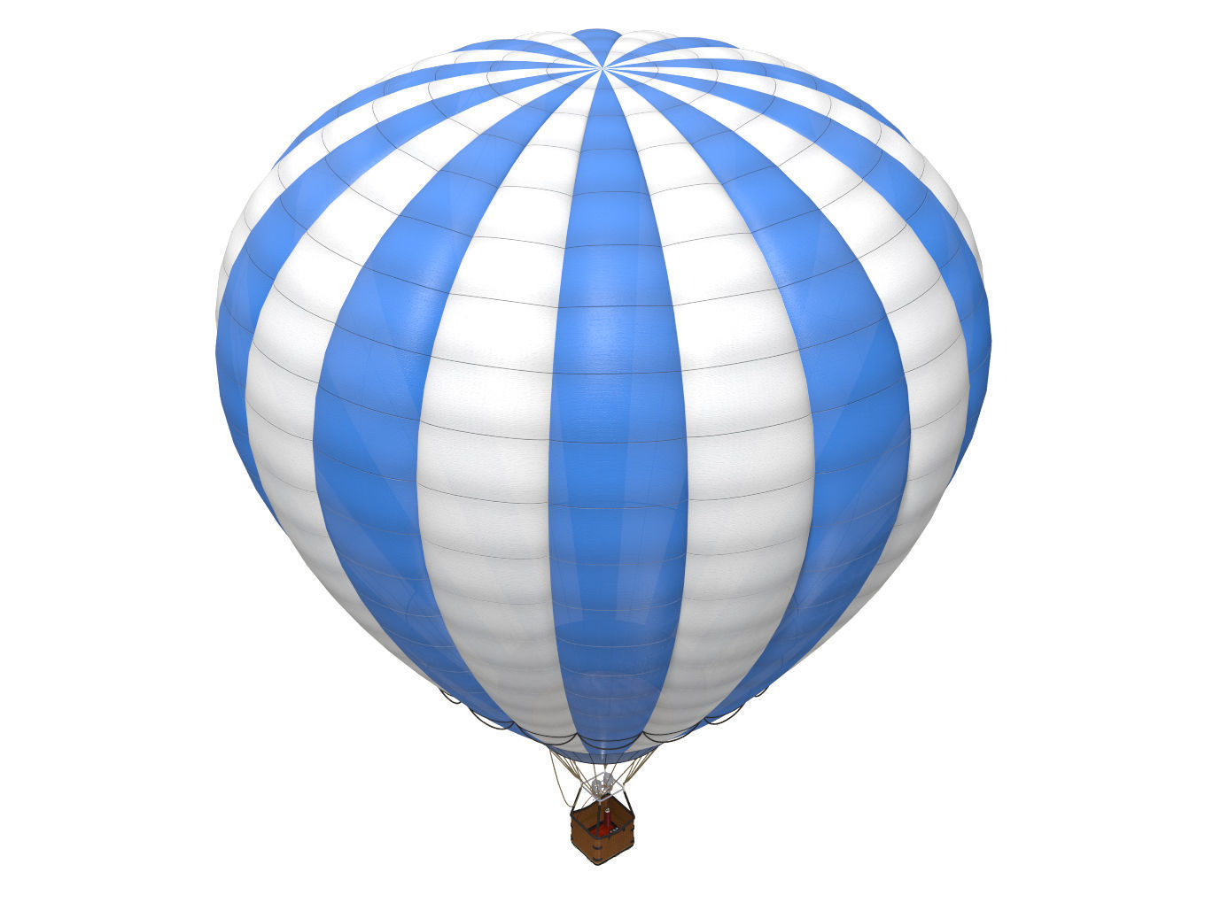 hot air balloon 3D model_3