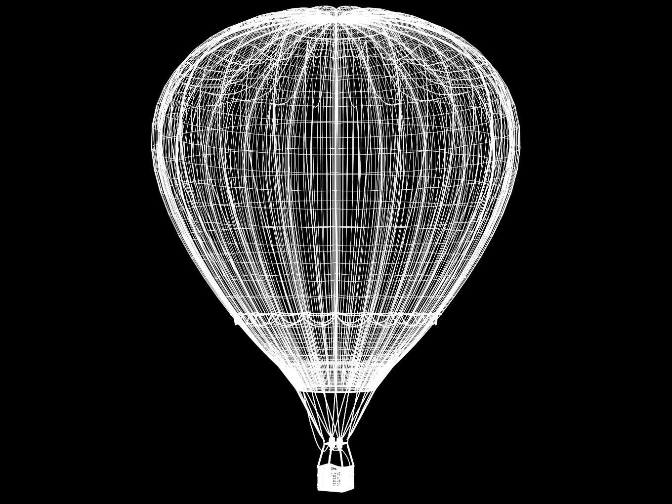 hot air balloon 3D model_10