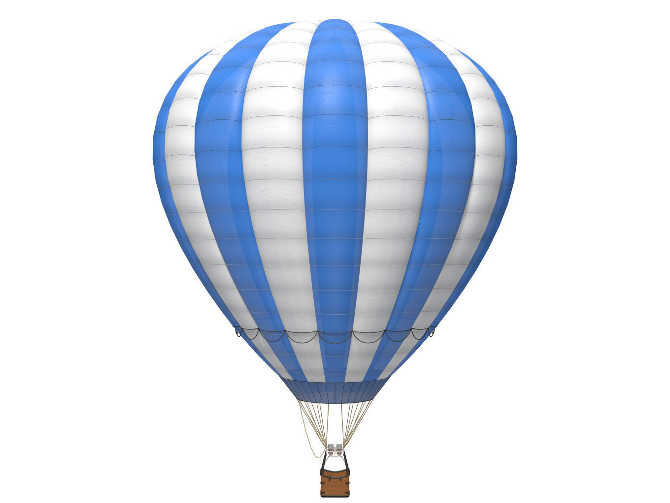 hot air balloon 3D model_2
