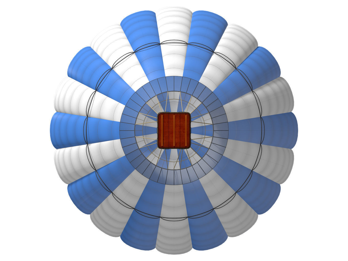 hot air balloon 3D model_5