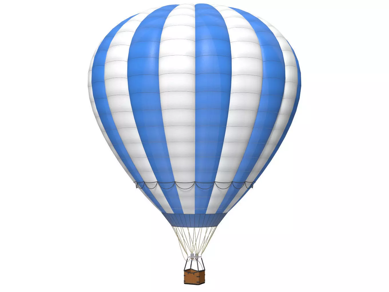 hot air balloon 3D model_0